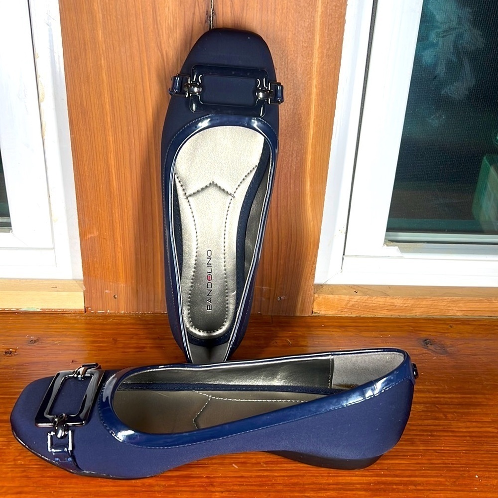 Bandolino  flat shoes blue color size 6 - Picture 4 of 9